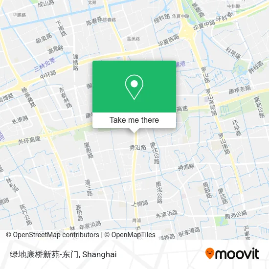 绿地康桥新苑-东门 map