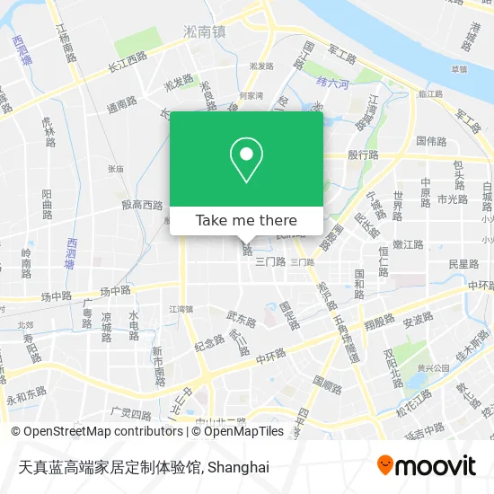 天真蓝高端家居定制体验馆 map