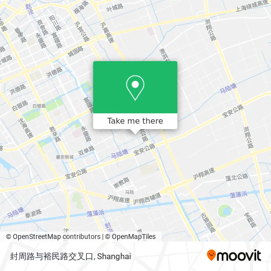 封周路与裕民路交叉口 map