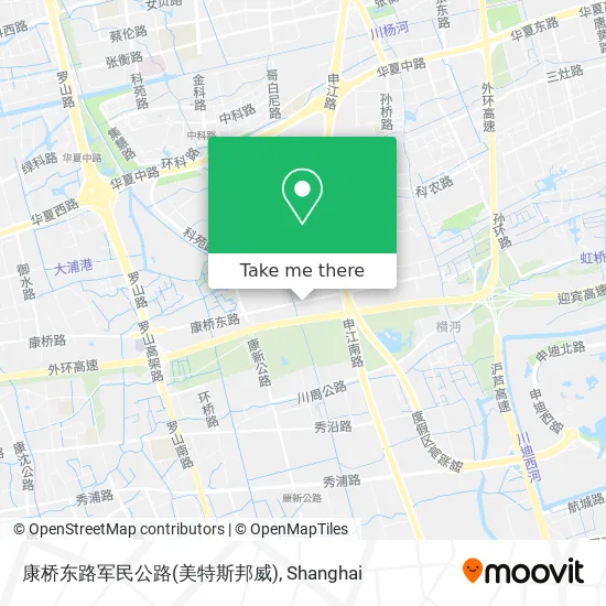 康桥东路军民公路(美特斯邦威) map