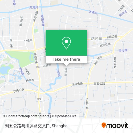 刘五公路与泗滨路交叉口 map