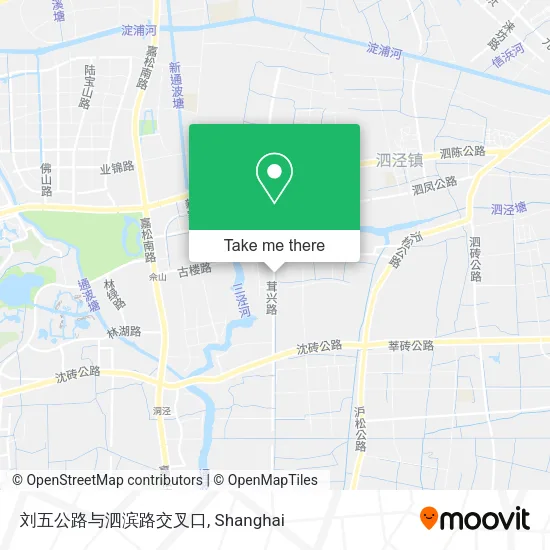 刘五公路与泗滨路交叉口 map
