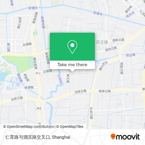 仁育路与泗滨路交叉口 map