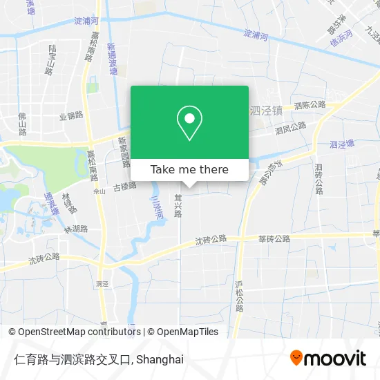仁育路与泗滨路交叉口 map