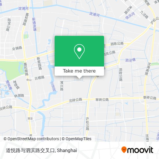 道悦路与泗滨路交叉口 map