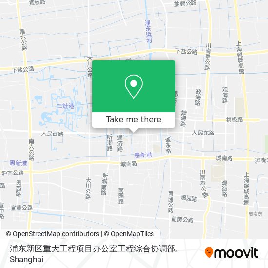 浦东新区重大工程项目办公室工程综合协调部 map