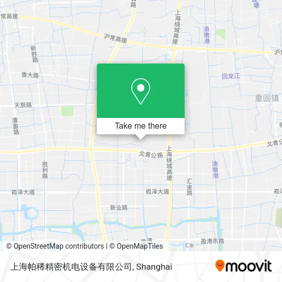 上海帕稀精密机电设备有限公司 map