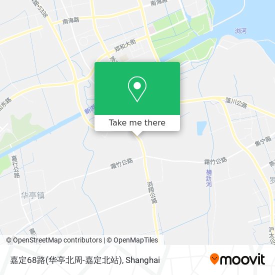嘉定68路(华亭北周-嘉定北站) map