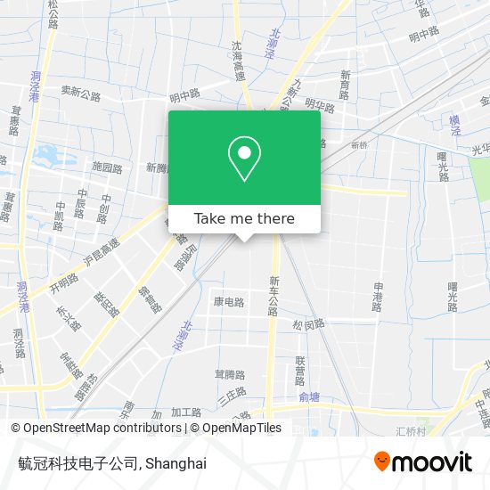 毓冠科技电子公司 map