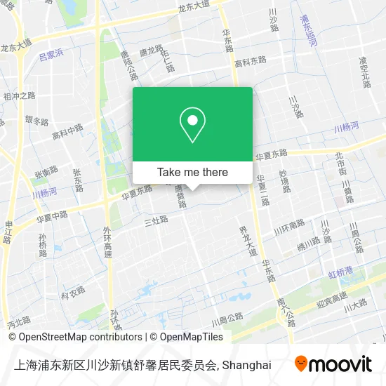 上海浦东新区川沙新镇舒馨居民委员会 map