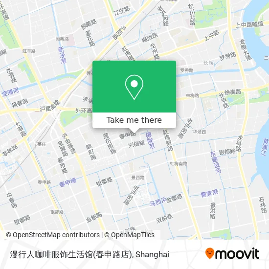 漫行人咖啡服饰生活馆(春申路店) map