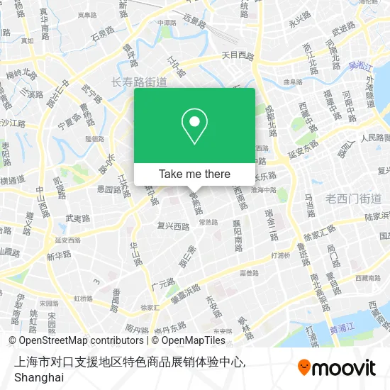 上海市对口支援地区特色商品展销体验中心 map