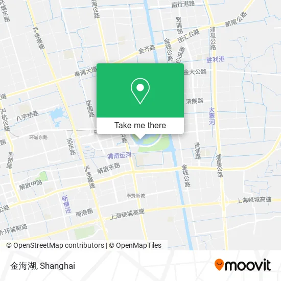 金海湖 map