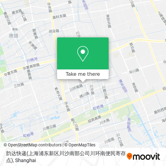 韵达快递(上海浦东新区川沙南部公司川环南便民寄存点) map