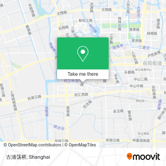 古浦荡桥 map