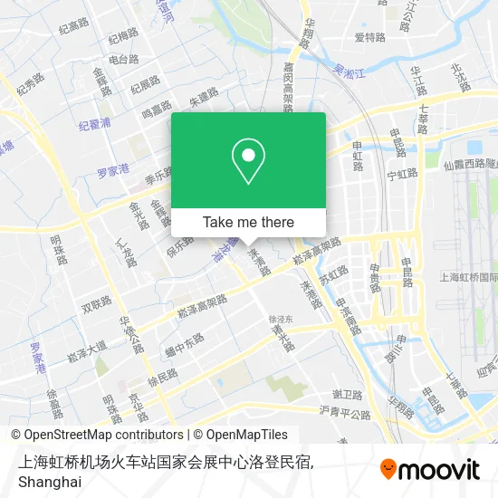 上海虹桥机场火车站国家会展中心洛登民宿 map