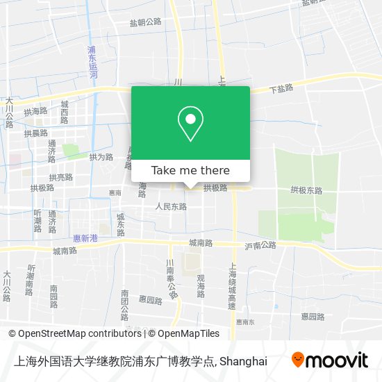 上海外国语大学继教院浦东广博教学点 map