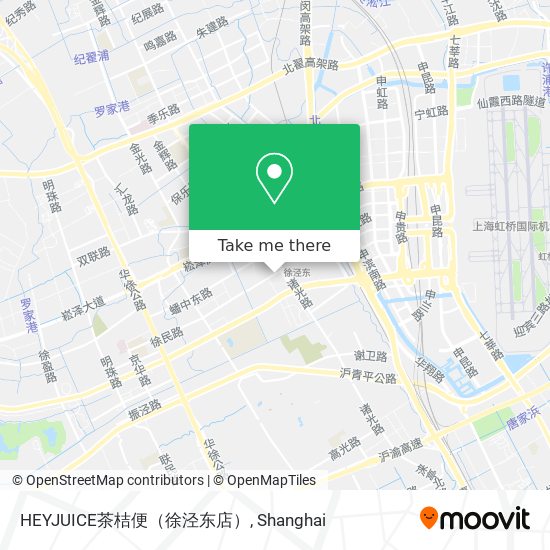 HEYJUICE茶桔便（徐泾东店） map