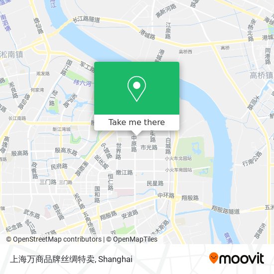 上海万商品牌丝绸特卖 map