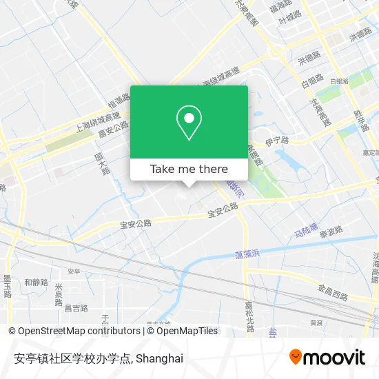 安亭镇社区学校办学点 map