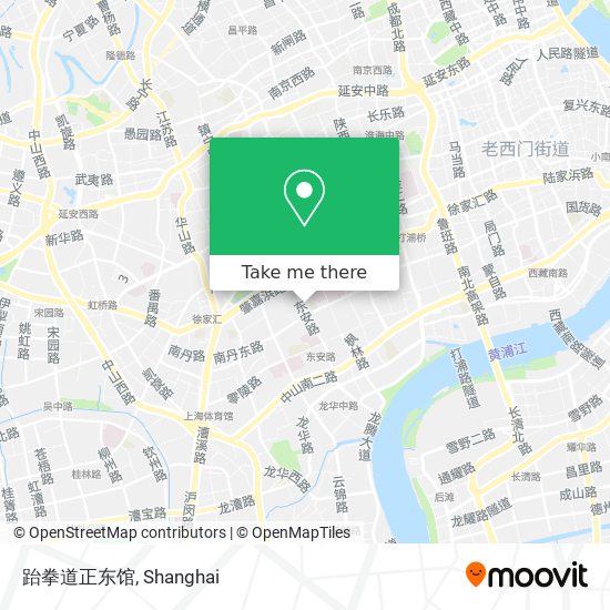 跆拳道正东馆 map