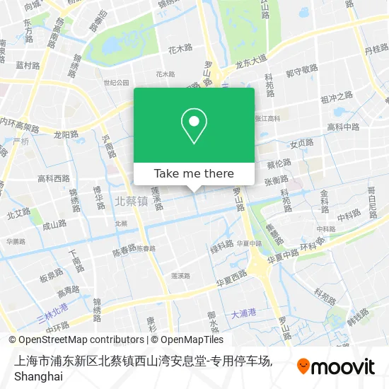 上海市浦东新区北蔡镇西山湾安息堂-专用停车场 map