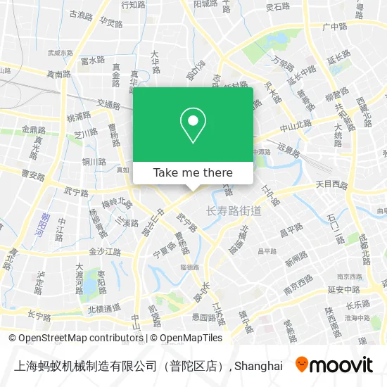 上海蚂蚁机械制造有限公司（普陀区店） map