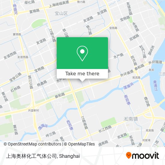 上海奥林化工气体公司 map