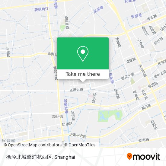 徐泾北城馨浦苑西区 map