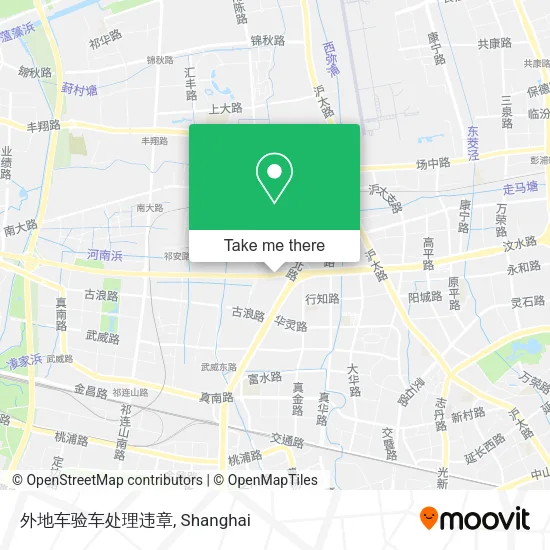 外地车验车处理违章 map