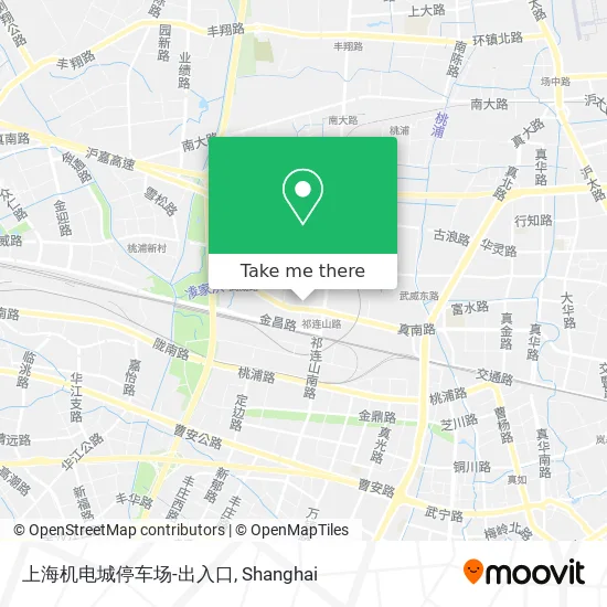 上海机电城停车场-出入口 map