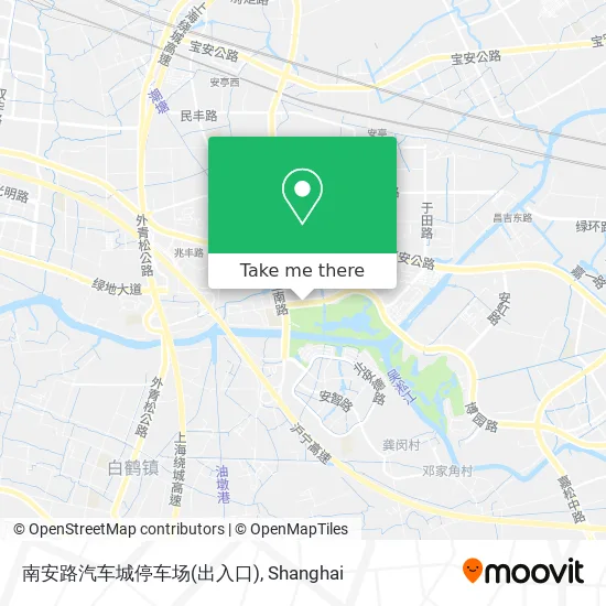 南安路汽车城停车场(出入口) map