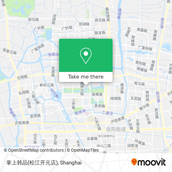 掌上韩品(松江开元店) map