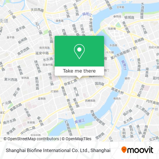 Shanghai Biofine International Co. Ltd. map
