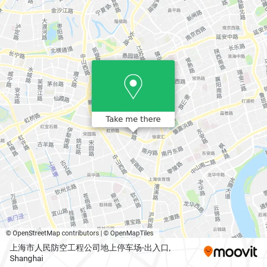 上海市人民防空工程公司地上停车场-出入口 map