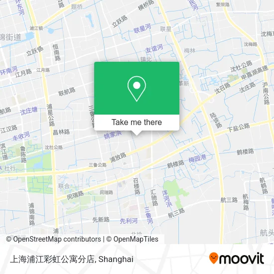 上海浦江彩虹公寓分店 map
