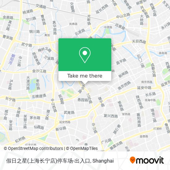 假日之星(上海长宁店)停车场-出入口 map