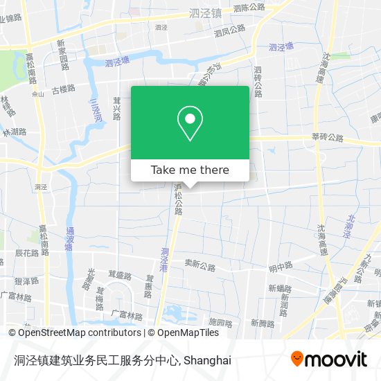 洞泾镇建筑业务民工服务分中心 map