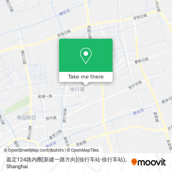 嘉定124路内圈[新建一路方向](徐行车站-徐行车站) map