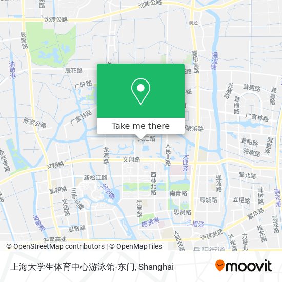 上海大学生体育中心游泳馆-东门 map