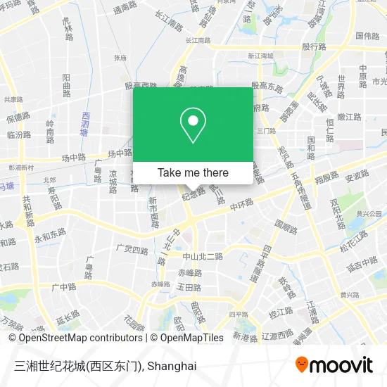 三湘世纪花城(西区东门) map