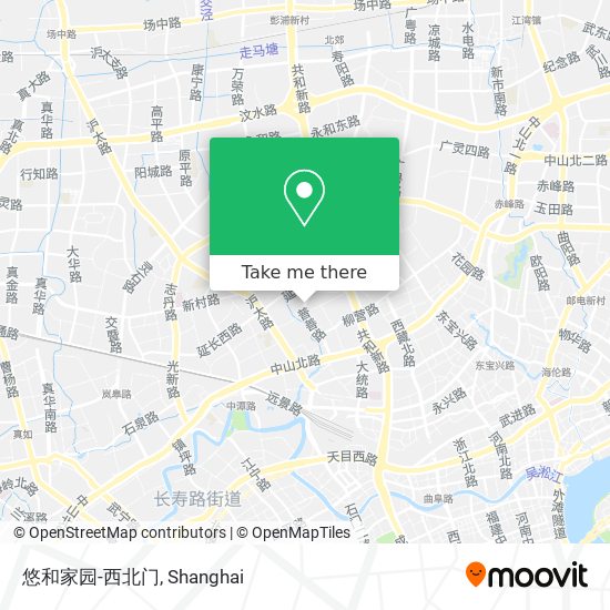 悠和家园-西北门 map