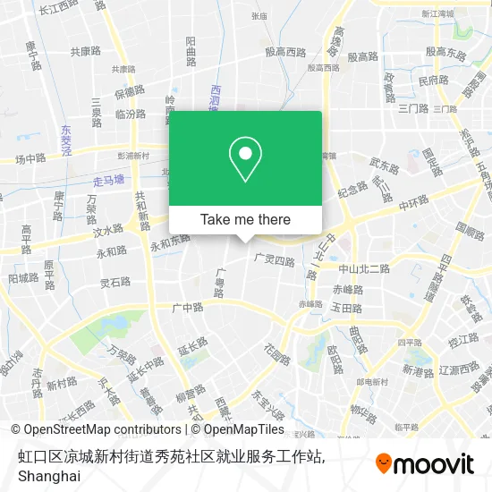 虹口区凉城新村街道秀苑社区就业服务工作站 map