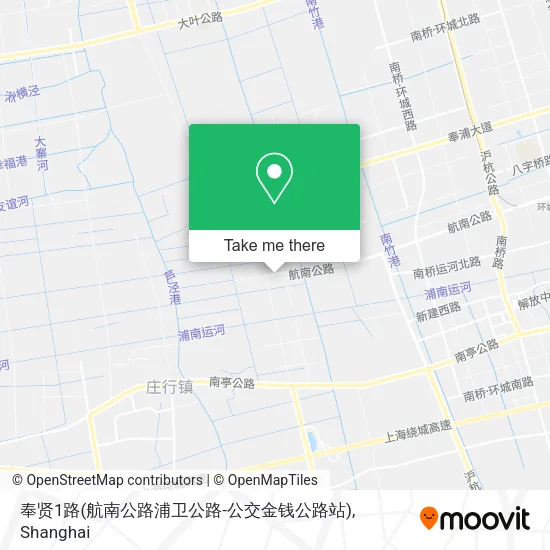 奉贤1路(航南公路浦卫公路-公交金钱公路站) map