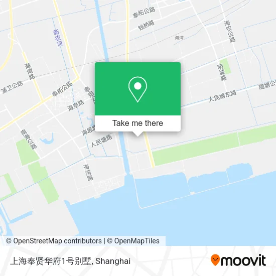 上海奉贤华府1号别墅 map