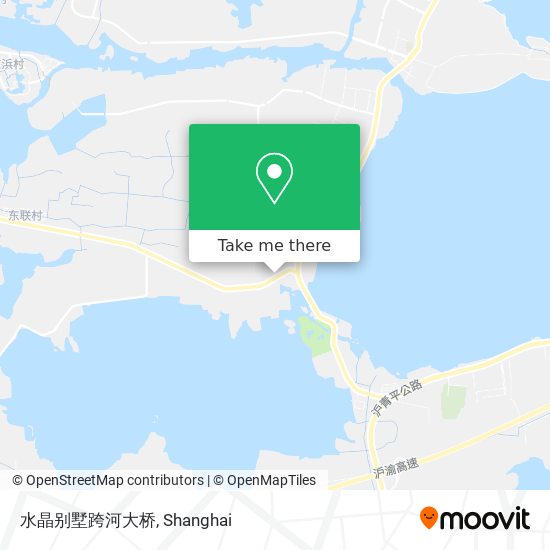 水晶别墅跨河大桥 map