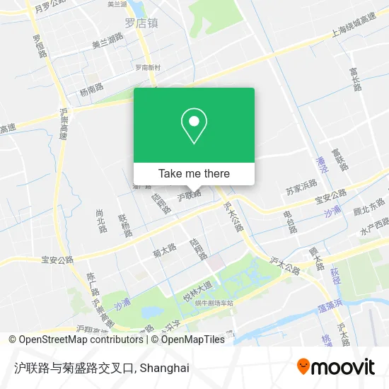 沪联路与菊盛路交叉口 map