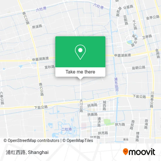 浦红西路 map