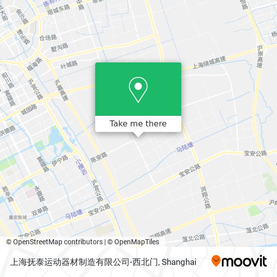上海抚泰运动器材制造有限公司-西北门 map