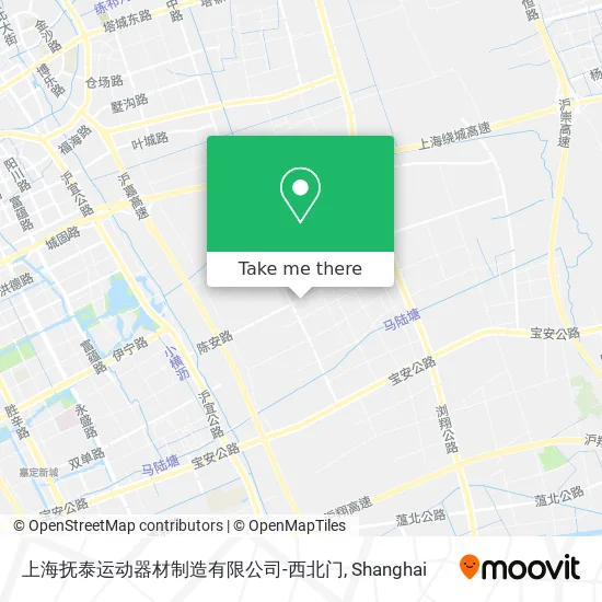 上海抚泰运动器材制造有限公司-西北门 map
